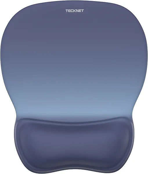 TECKNET Gel Mouse Pad with Wrist Rest, Ergonomic Office Mousepad with Wrist Support - Non-Slip & Smooth Surface Comfortable Desk Accessories Mat for Office, Gaming and Study - Gradient