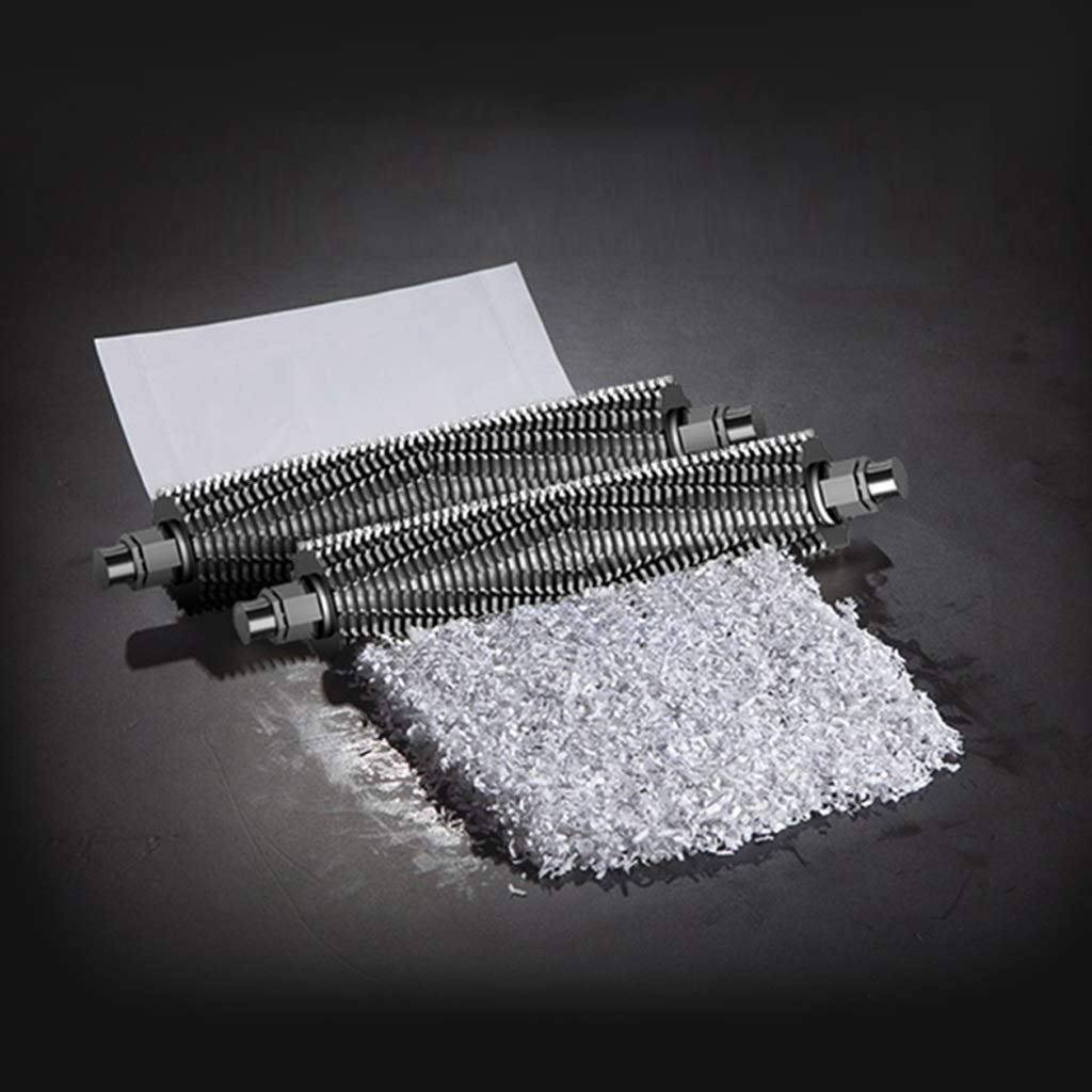 Shredder de Alta Seguridad Micro-Cut Trituradora de Papel, Cesta Retirada de Residuos, con Grandes Ventanas Transparente