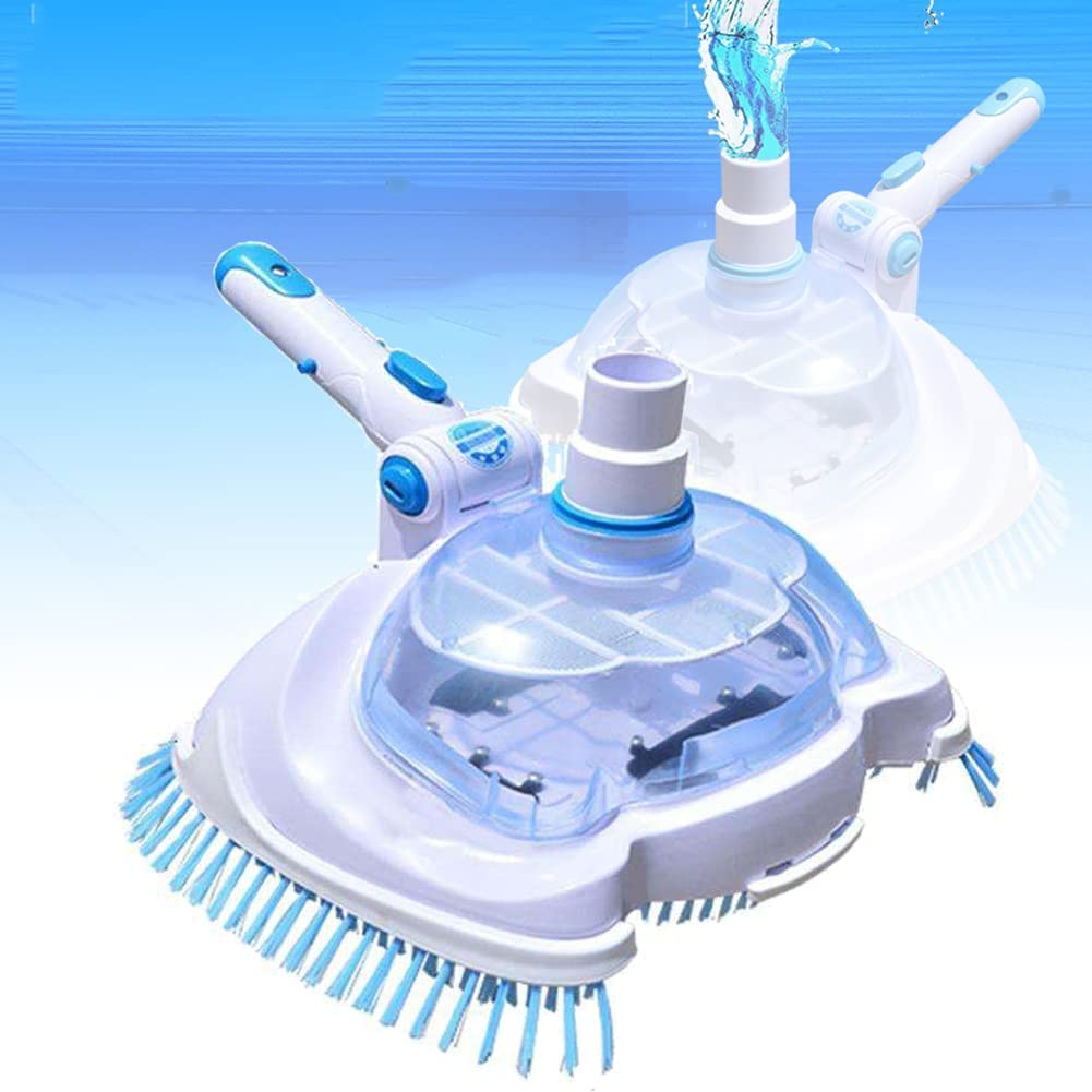 Aspirateur de Piscine Liner de Piscine, Machine d'aspiration Manuelle Transparente à tête, Outils de Nettoyage et d'entretien, pour Piscine, Spa, Piscine
