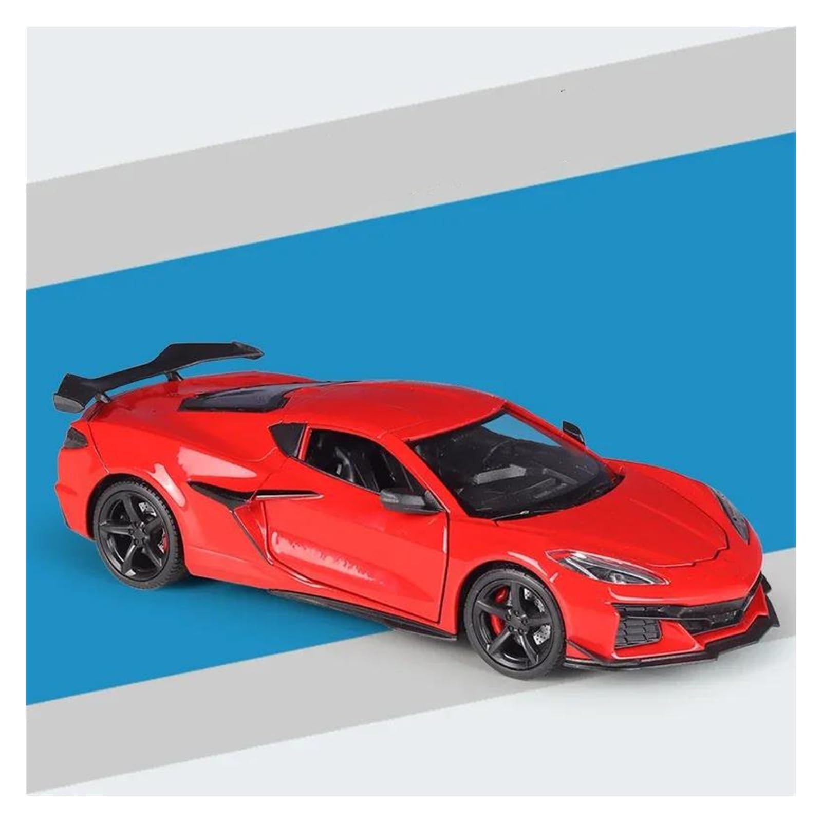 UIFCOG Die Cast Collectible Car Model 1:24 For Corvette Z06 2023 Alloy Diecasts Model Vehicles(Red)
