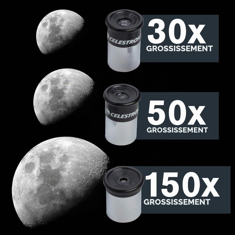 Celestron 21039 PowerSeeker 50AZ Refractor Telescope, Black