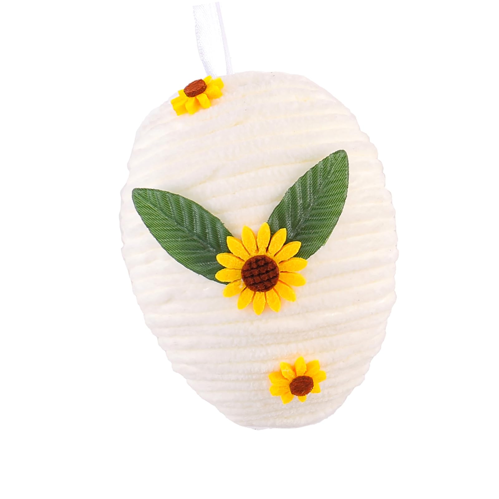 Woven Eggs Hanging Decoration Hand Woven Eggs Ornament for Spring Holiday Party Decorations and Party Basket Fillers Hand Painted