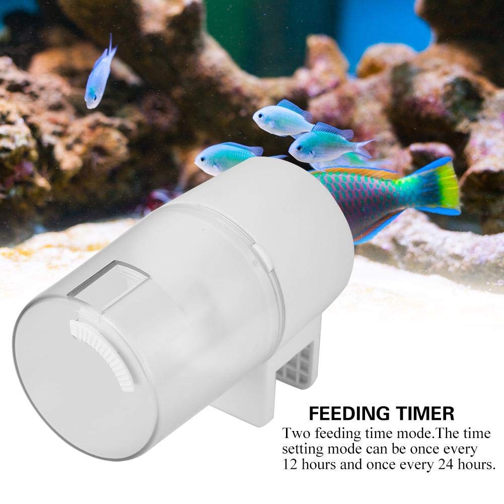 AMONIDA Lunga Durata 2,17 * 2,76 * 3,94 in Due modalità Tempo di Alimentazione distributore di Cibo per Pesci, Acquario Alimentatore per Pesci, per Rane Acquario di Acquario per Tartaru