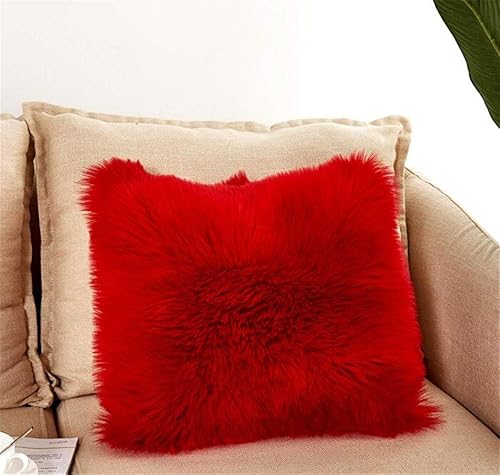 Funda de cojín larga de lujo de piel sintética súper suave, funda de cojín de lujo para el hogar, sofá, cama, automóvil, fiesta, decorativa, 18 x 18