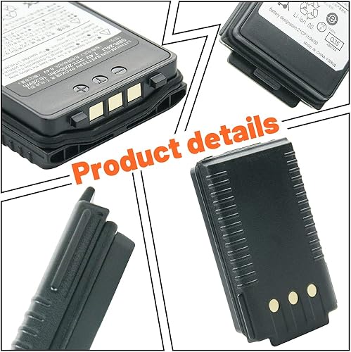 Miniatura 6 de 7.4V 2000mAh SBR-24Li Batería para YAESU FT-70D FT-70DR FT-70DS Radios bidireccionales Reemplazo de batería de iones de litio