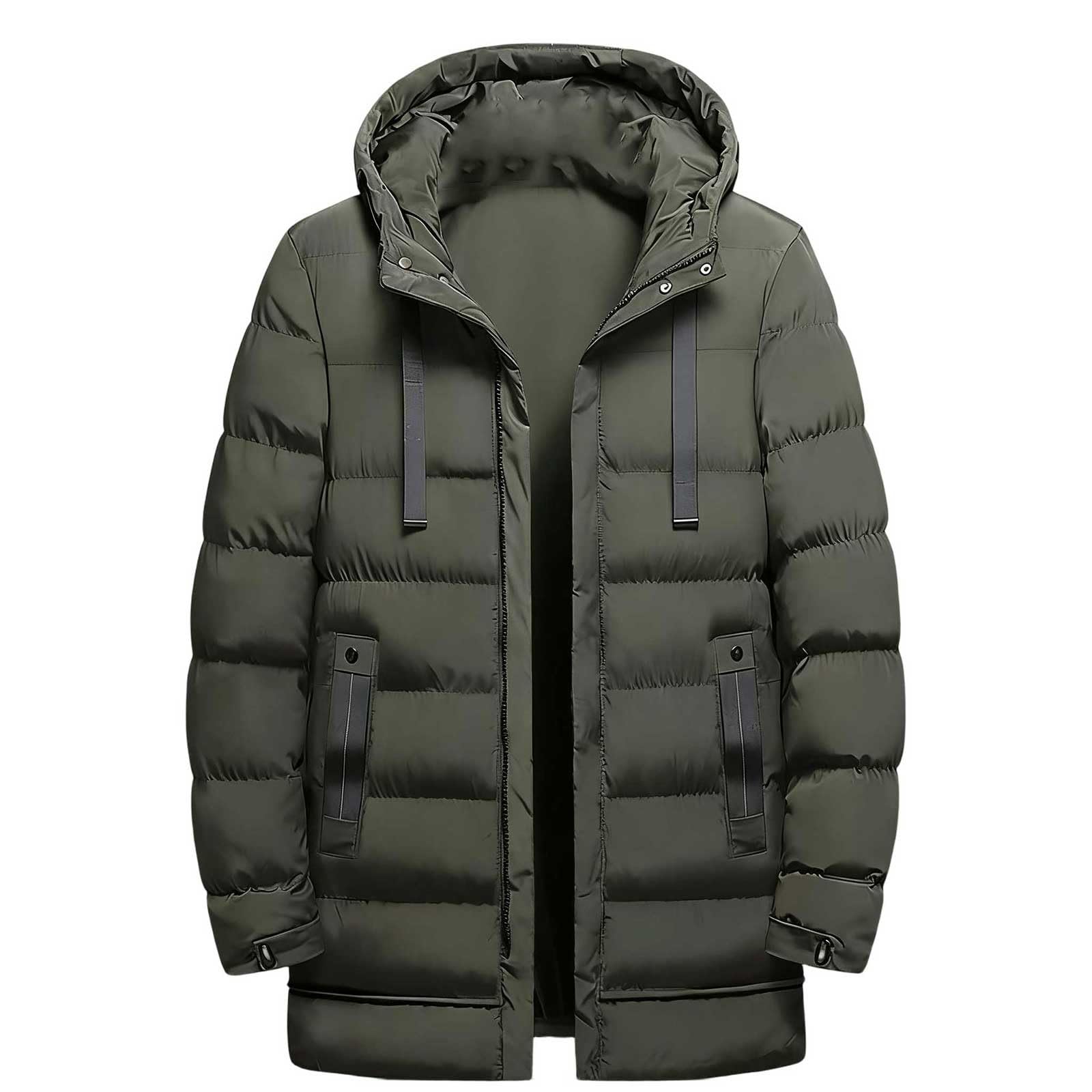 Generisch Parka larga de plumón resistente con aislamiento térmico para días de invierno extremadamente fríos al aire libre
