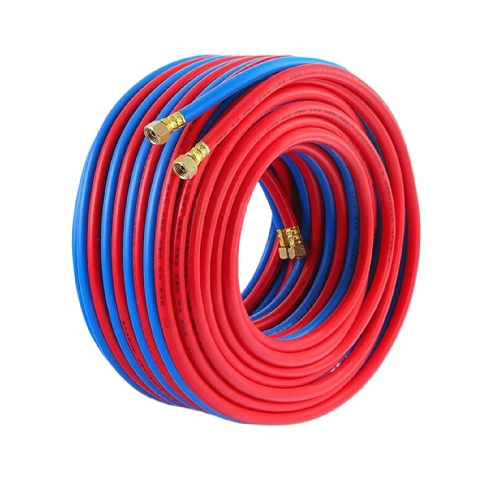 Manguera de soplete de soldadura doble, manguera de soldadura de 3/5/7/10 metros, tubo de oxígeno para corte de soldadura (5 metros)