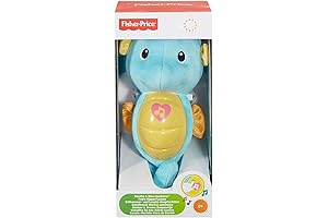 Fisher-Price Soothe & Glow Seahorse Plush - Calming Glow