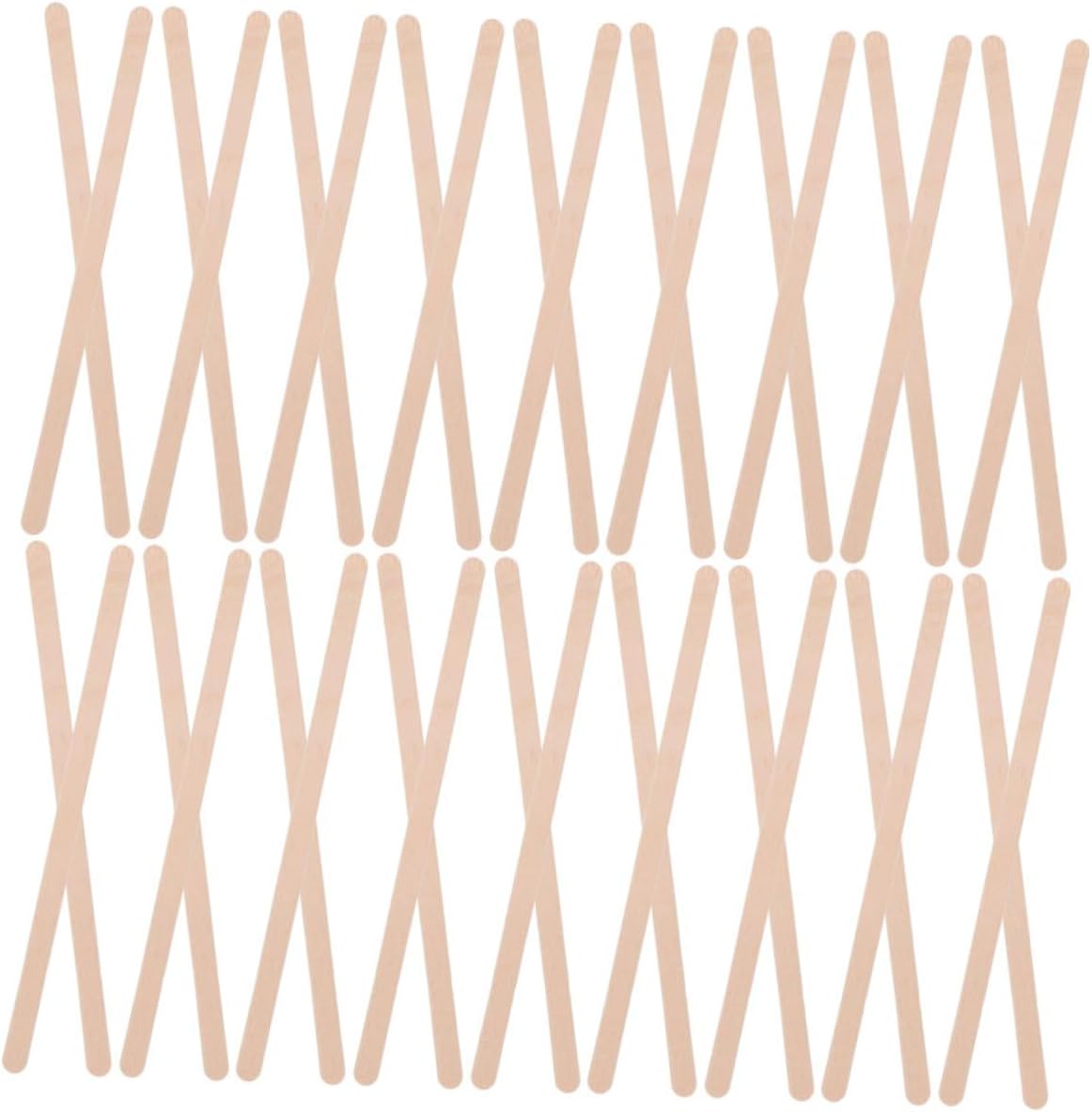 Zerodeko 500Pcs Wood Coffee Stirring Rods Disposable Beverage Stirrer Sticks for Hot Drinks Bar Mixing Sticks Lightweight Portable Cafe Use