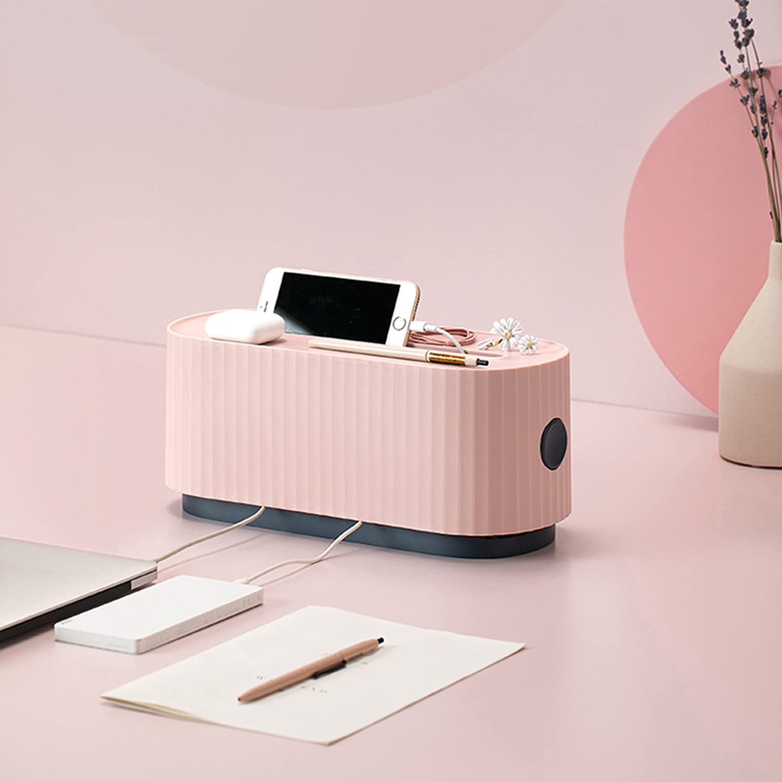 Cabina di gestione dei cavi di grande capacità Scatola di immagazzinaggio multifunzionale della scatola di immagazzinaggio della striscia di potenza per nascondere i fili e i powerstrip con supporto d
