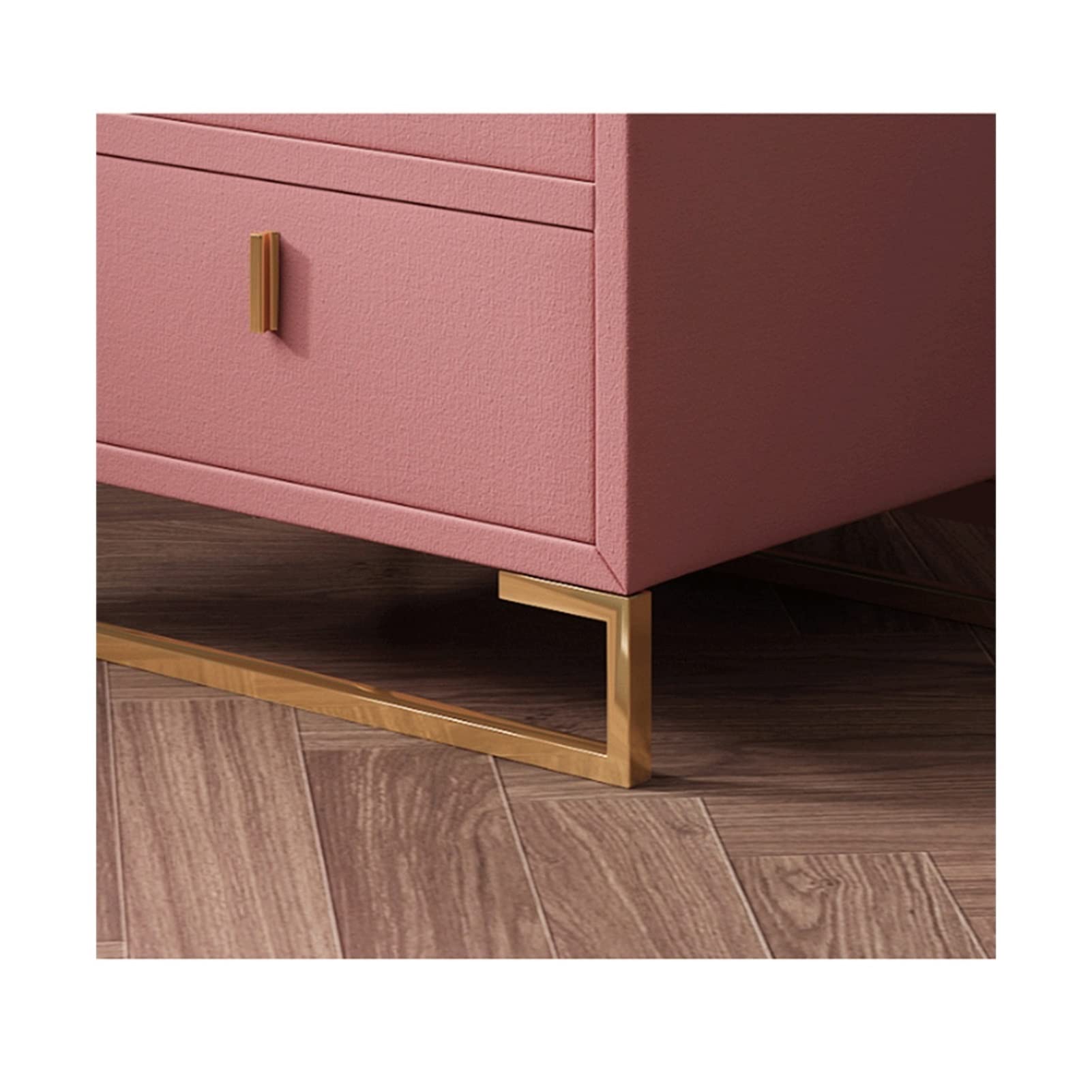 ZJHFFFG Nightstand Storage Unit Bedside Table Bedroom Bedside Locker Storage Corner Cabinet Living Room TV Side Cabinet Double Drawer Square Bedside Table Bedside Table