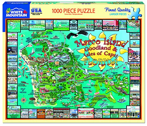 White Mountain Puzzles Marco Island Florida - 1000 Piece Jigsaw Puzzle