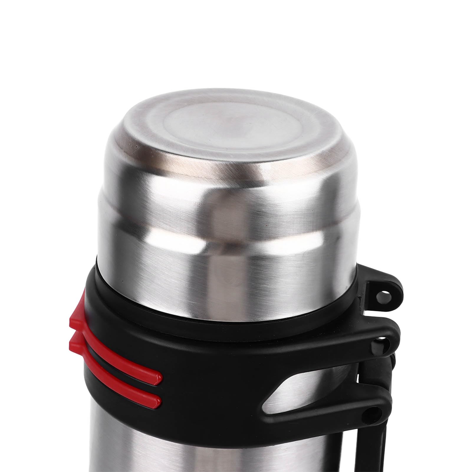 Bottiglia d'acqua termica 2L in acciaio inox con 2 coperchi tipo di pressione a prova di perdite Borraccia portatile a prova di perdite per escursionismo tazza isolata sottovuoto bottiglia d'acqua