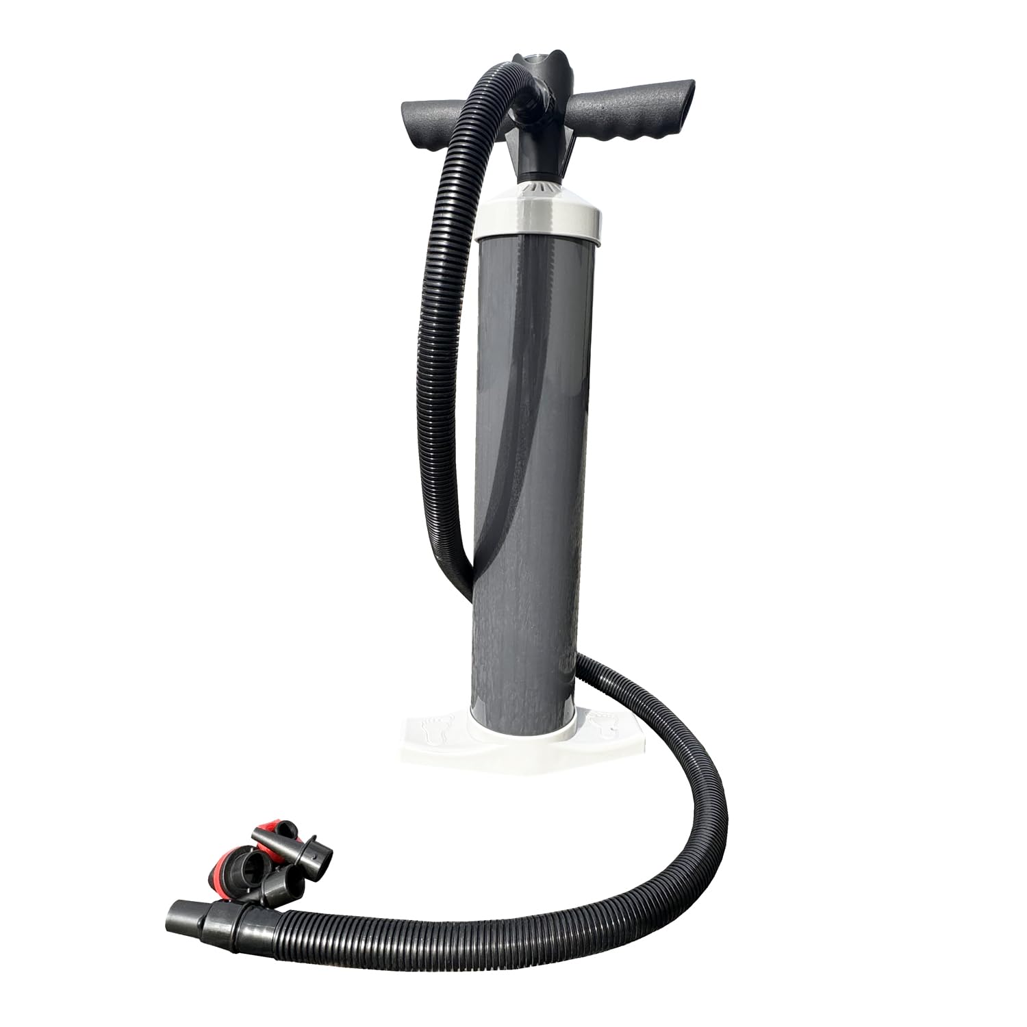 OLPRO 2-Litre Dual Action Hand Pump with Gauge – Lightweight, Compact Manual Pump for Airbeds, Inflatable Pools, Beach Inflatables, Camping, and Festivals.