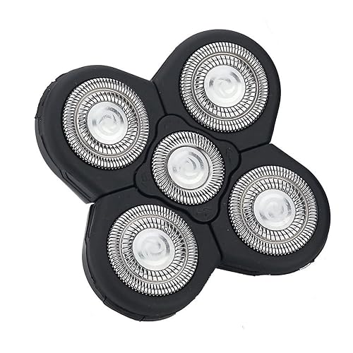 Cuchillas de repuesto para afeitadora, 5 cuchillas de repuesto para afeitadora eléctrica, cabezal de afeitadora de repuesto universal, cabeza de