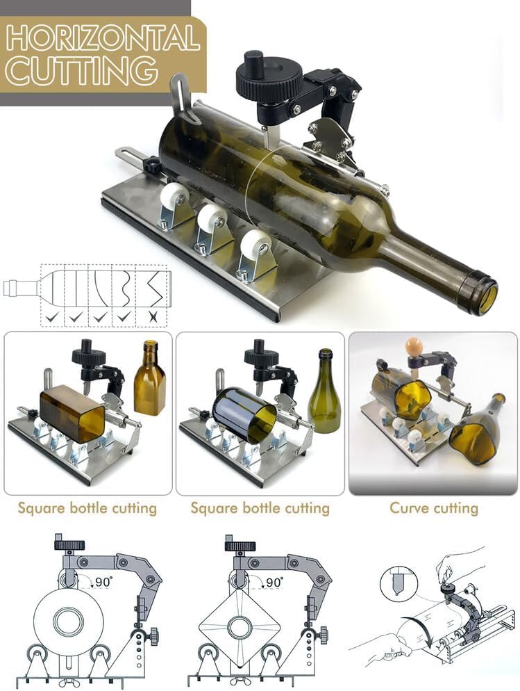 Glass Bottle Cutter Kit for All Shapes
