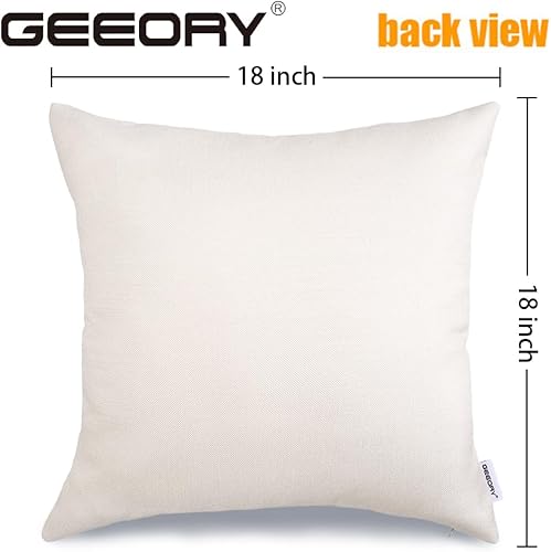 Miniatura 6 de Juego de 4 fundas de almohada de Navidad de 18 x 18 pulgadas, diseño de árbol de madera a rayas, trineo de nieve, decoración de Navidad, decoración