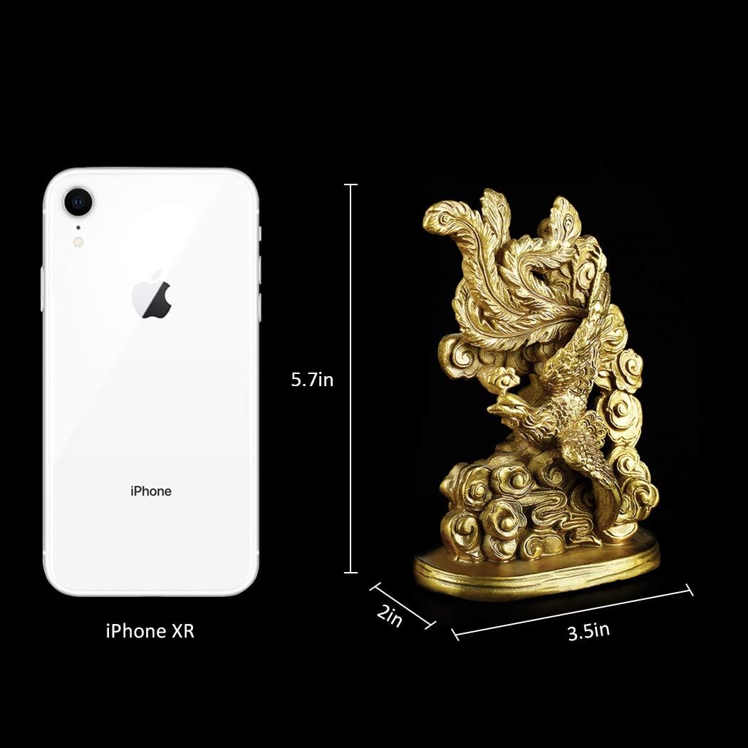 Prоmо Dіѕсоunt Uр Tо 70% оƒƒ BRASSTAR 5.7” (H) Chinese Brass Dragon Phoenix Statue Yin Yang Harmony Feng Shui Sculpture Marriage Luck Talisman Wedding Gift Home Decor A Pair PTZY029