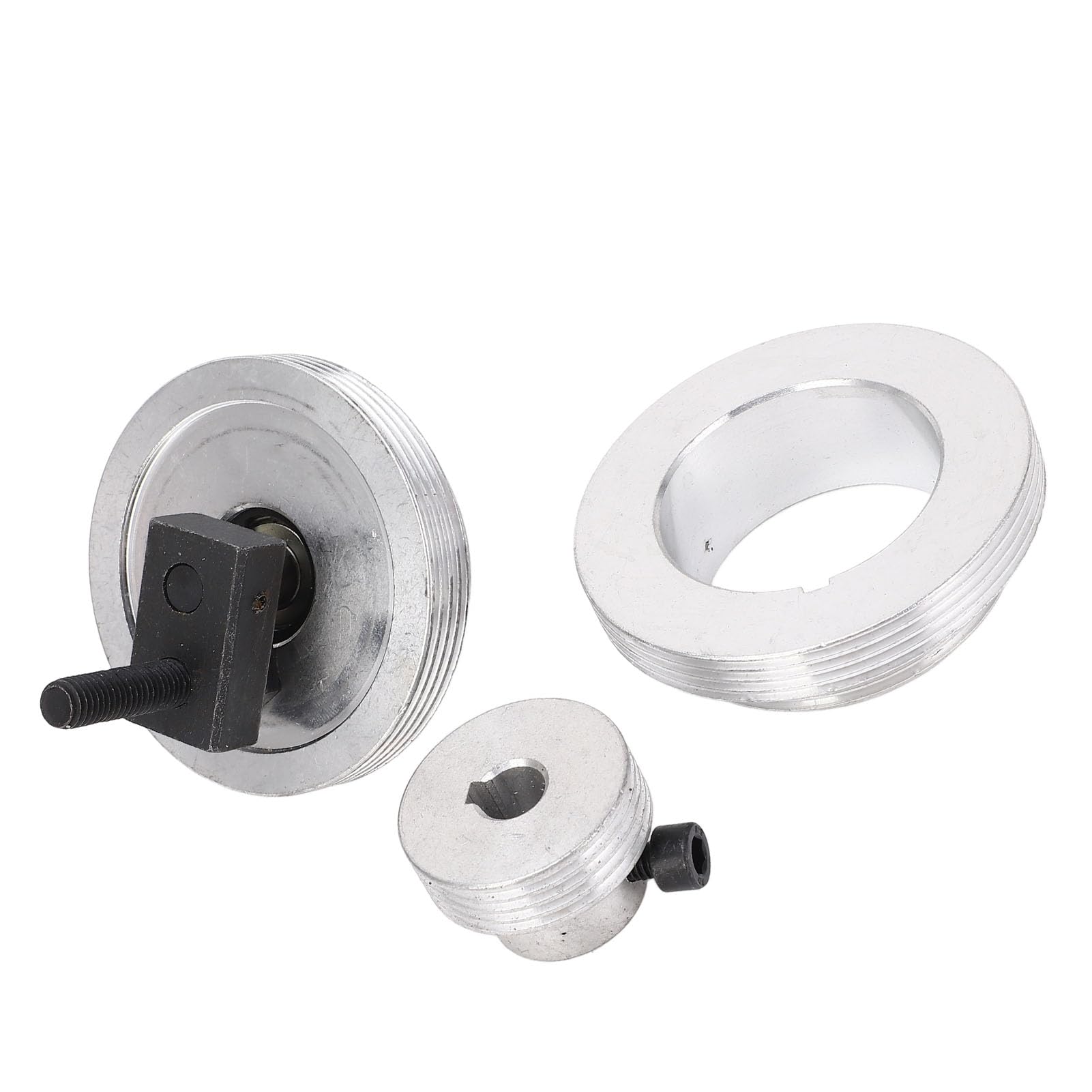 FTVOGUE Polea con Cojinete de Correa para Mini Torno, Polea de Correa con Motor de Aleación de Aluminio para MX-210 WM-210, Funcionamiento Suave y Productividad Mejorada para Tornos 220x400 220x750