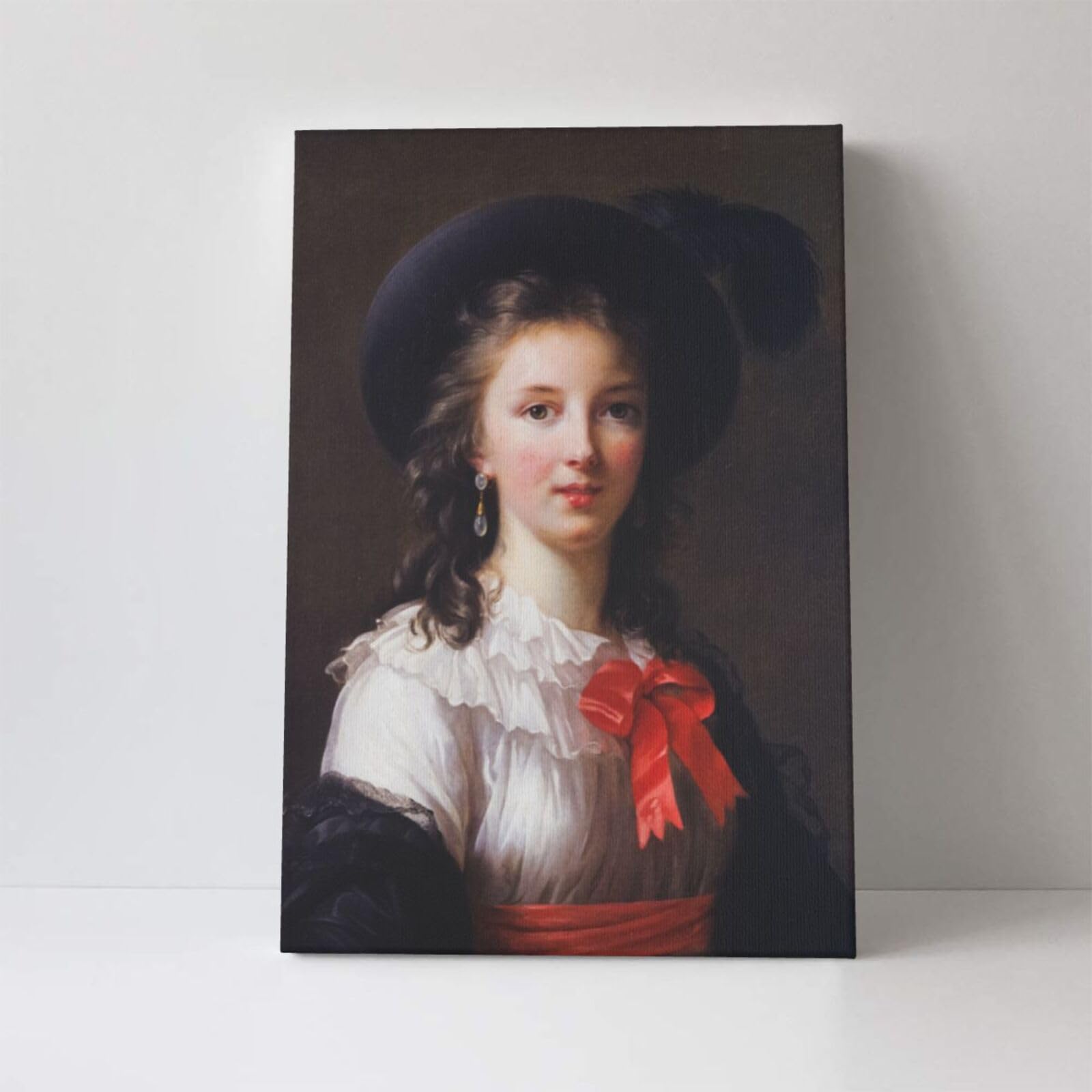 エリザベート=ルイーズ・ヴィジェ=ルブラン　自画像　娘　木製枠 エリザベート=ルイーズ・ヴィジェ=ルブラン 自画像 娘 木製枠