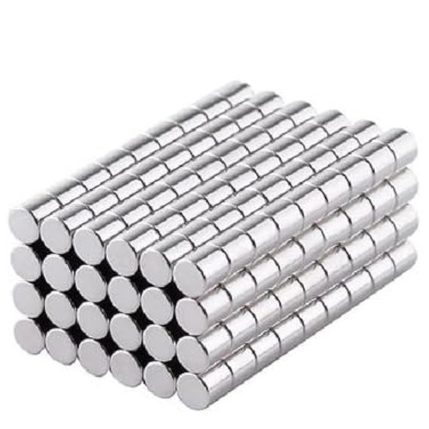 Wotoy 20pcs 8x8mm Decorative Refrigerator Magnets - Premium Brushed Nickel Tiny Round Disc Magnets for Crafts, Office, Whiteboard