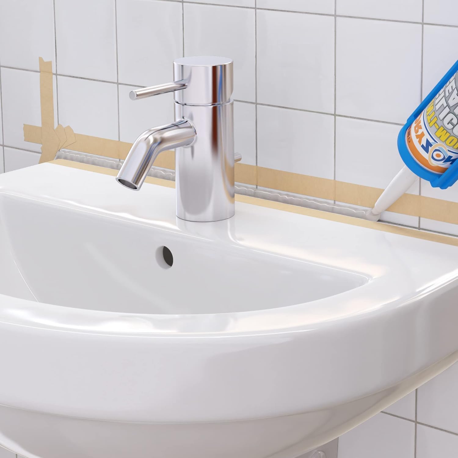 Dryzone Silicone Sigillante Antimuffa Trasparente (2 x 310ml) - Per Ambienti Interni Umidi, Asciugatura Rapida, Adesione Forte, Lunga Durata Contro la Muffa