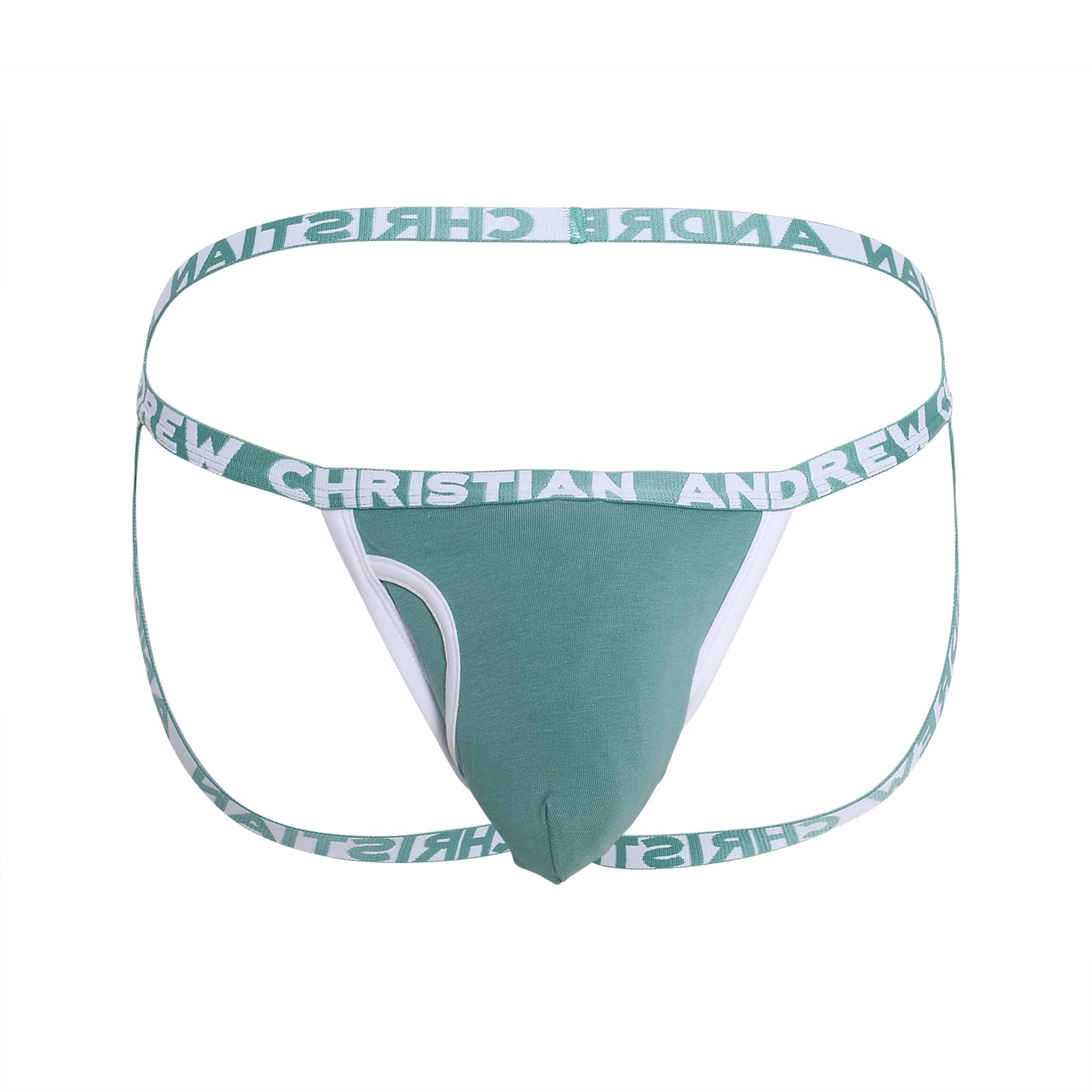 Andrew Christian - Men's Jockstrap Underwear - Fly Jock w/ALMOST NAKED® Sage - 1x Size XXL