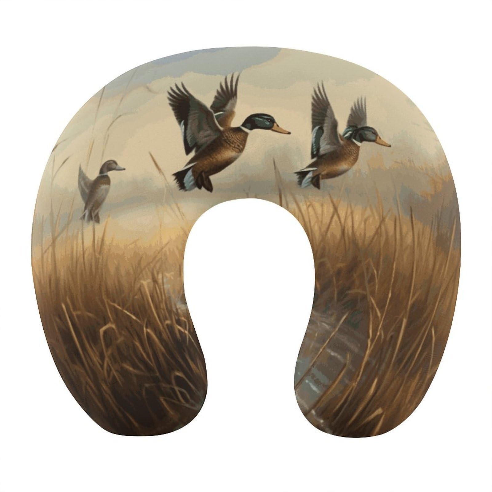 Btcowzrv Style Hunting Flying Wild U Shaped Neck Pillow Travel Pillows