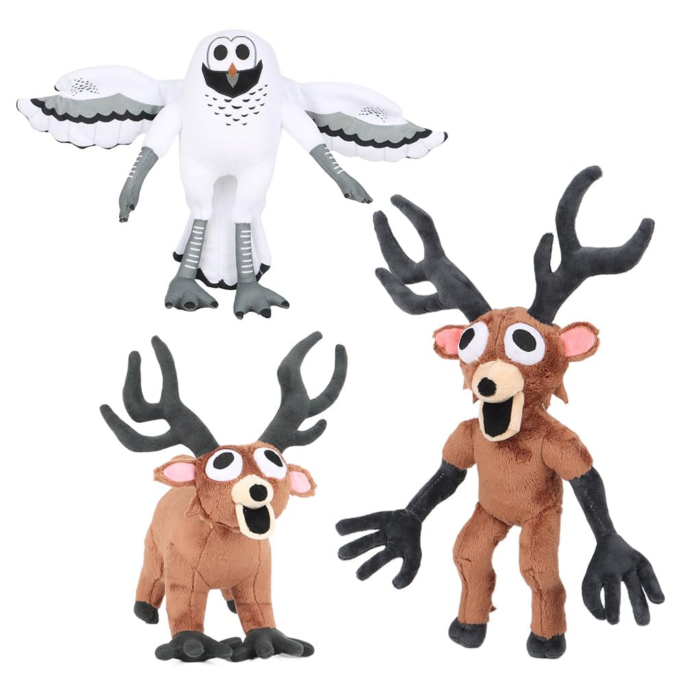 Amazon.co.jp: 99日間で生き残る ぬいぐるみ シカ フクロウ 人形