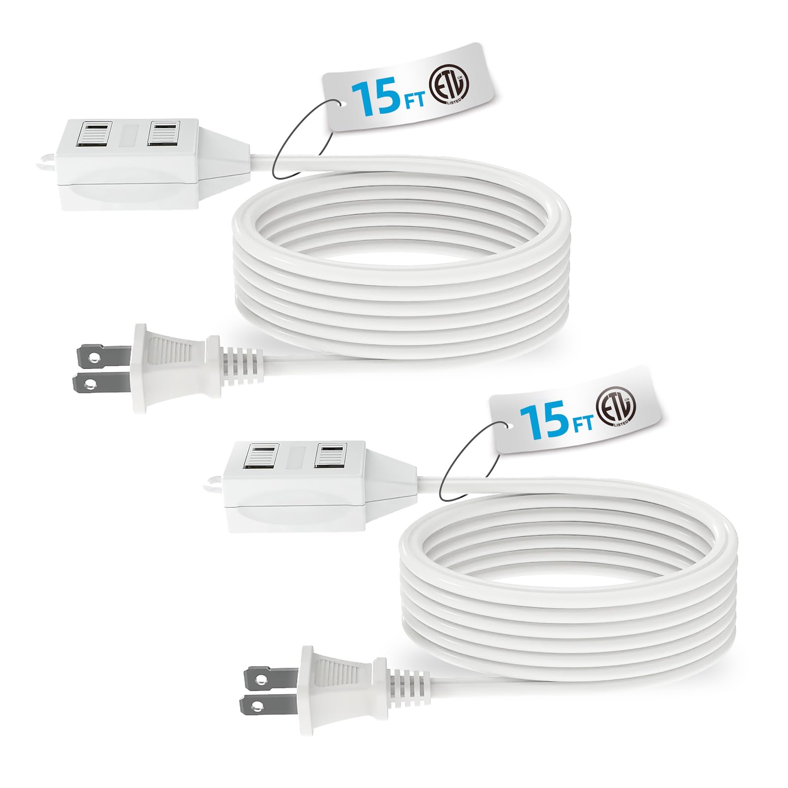 TiFFCOFiO 6ft Extension Cord - 3 Outlet -17