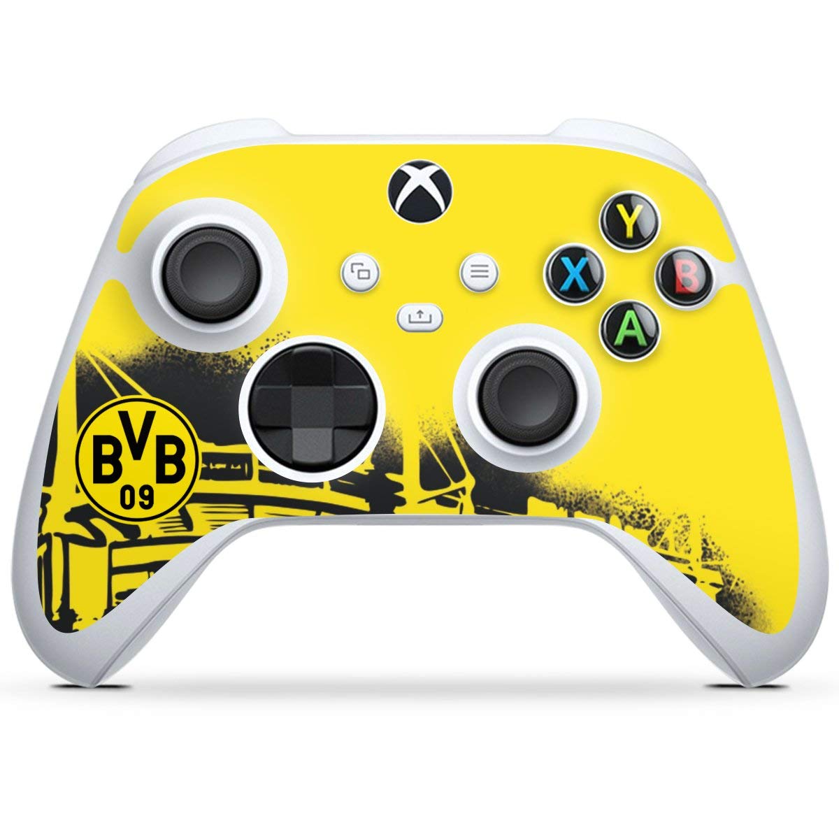 DeinDesign Skin kompatibel mit Microsoft Xbox Series S Controller Folie Sticker Borussia Dortmund Stadion BVB