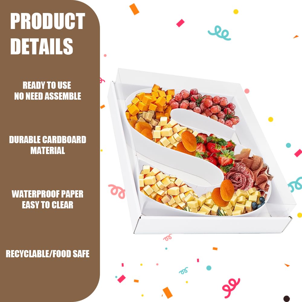 Fillable Numbers 12.5 Inch Fillable Cardboard Number Tray - Letter E ...
