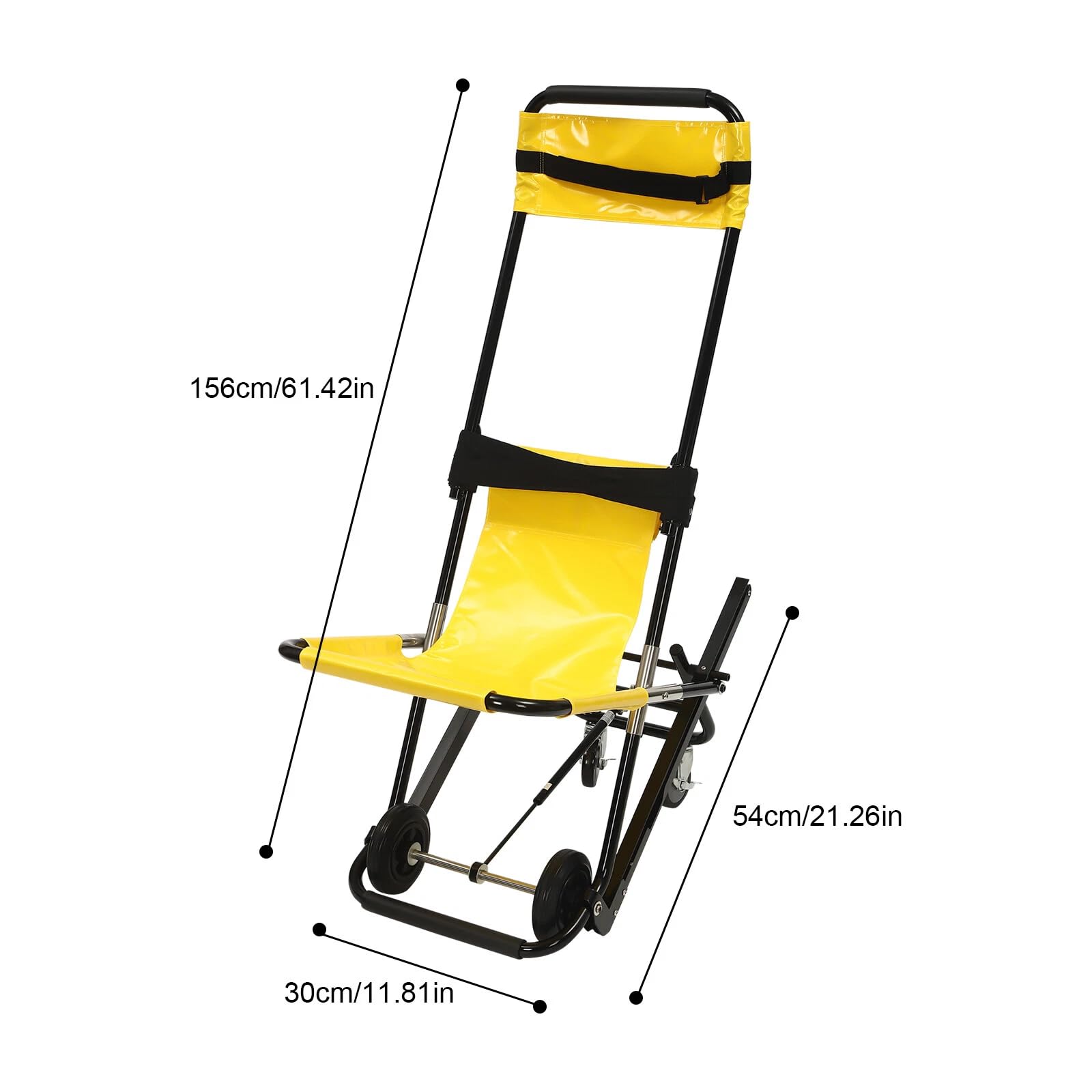 Przenośne krzesło ewakuacyjne, aluminiowe, składane, służba ratownicza, 159 kg