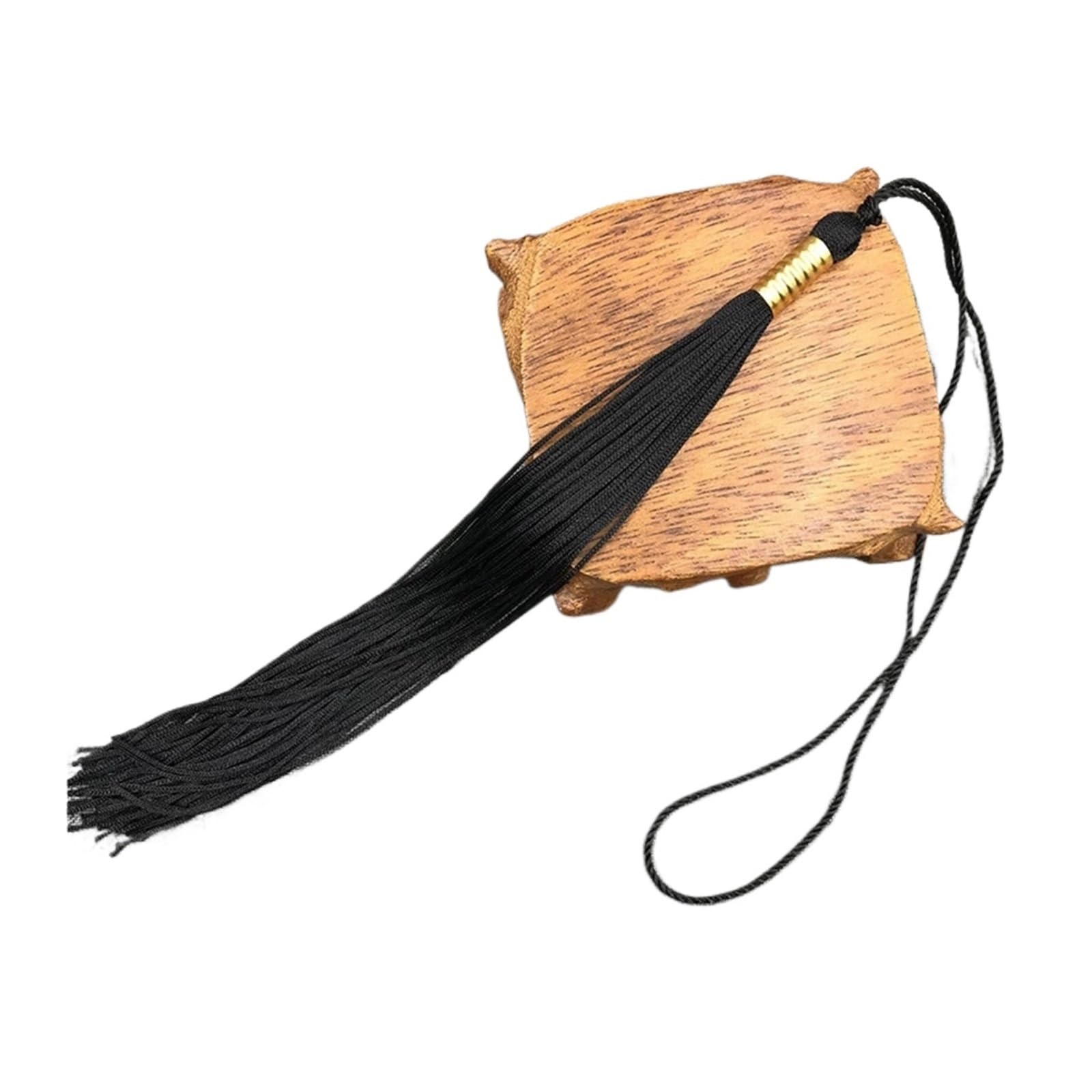 Tassel Graduation 100Pcs Long Tassels Pendant DIY Adult Graduation Academic Cap Tassel Hats Accessories Hang Rope Fringe Trim for Graduate Ceremonies and Memorials(Black)