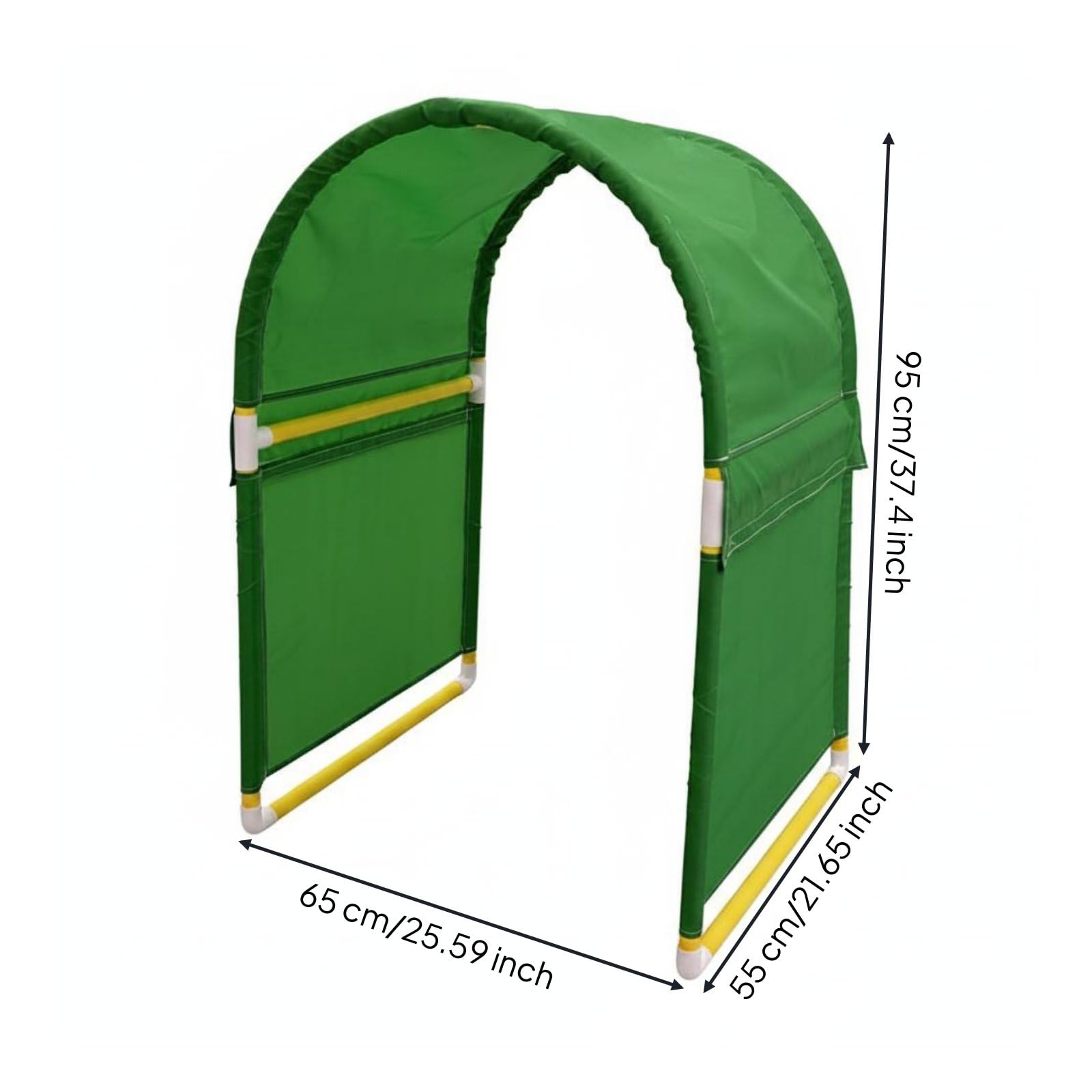 Harilla Kinder Spiel Tunnel Kriechtunnel Spielröhre Spielzelt aus Strapazierfähigem Oxfordmaterial Und Pvcrahmen zur Verbesserung von Körperwahrnehmung Und, Grün