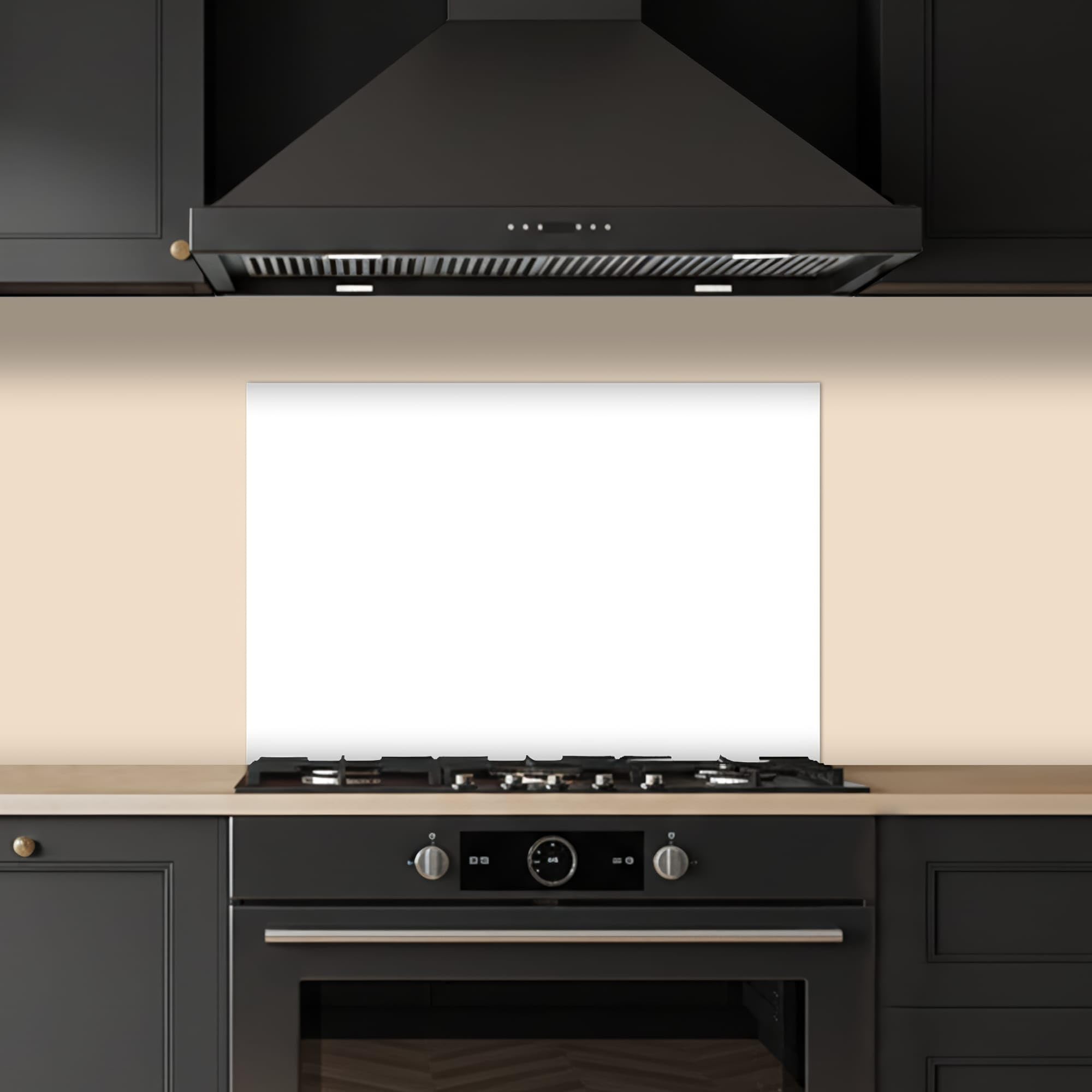 KitchenYeah© Küchenrückwand 60x40 cm Selbstklebende Kitchen Wall Protector Küchen Rückenwand Küchenfronten Küchenrückwände Küche Wand Weiß - Farben - Neutral
