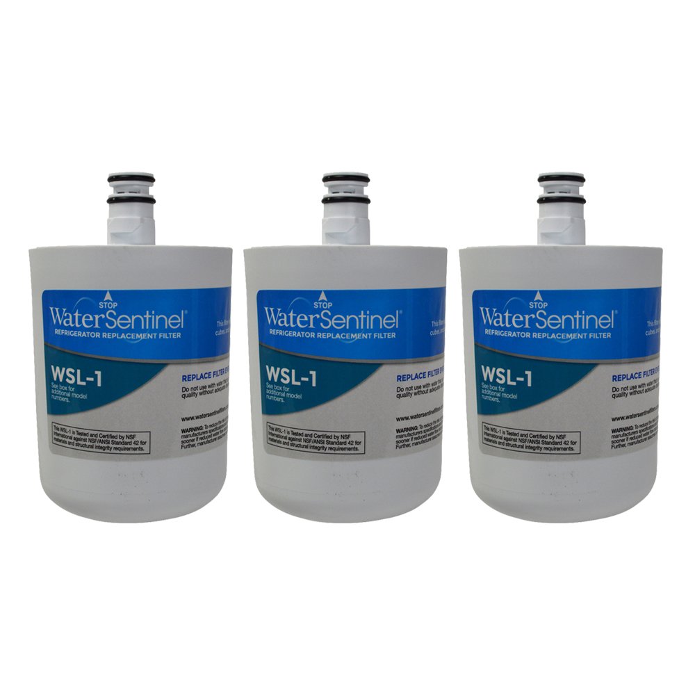 WaterSentinel WSL-1 Refrigerator Replacement Filter: Fits LT-500P LG Filters (3 Pack)
