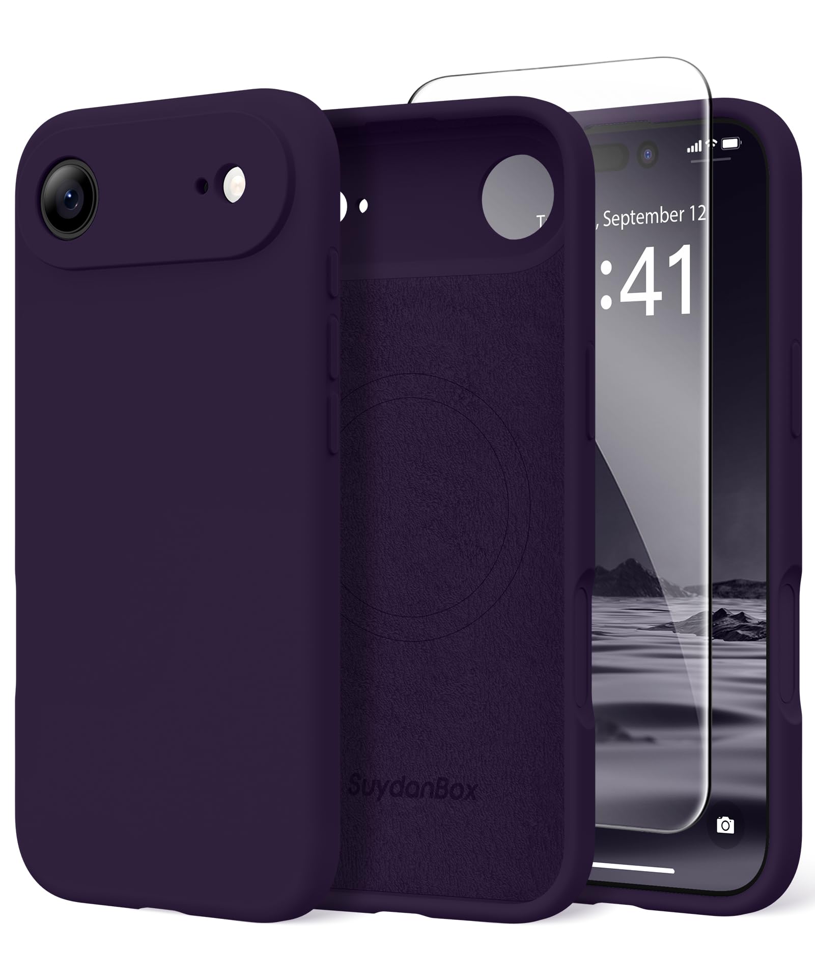 Magnetic for iPhone Air Case Silicone Deep Purple