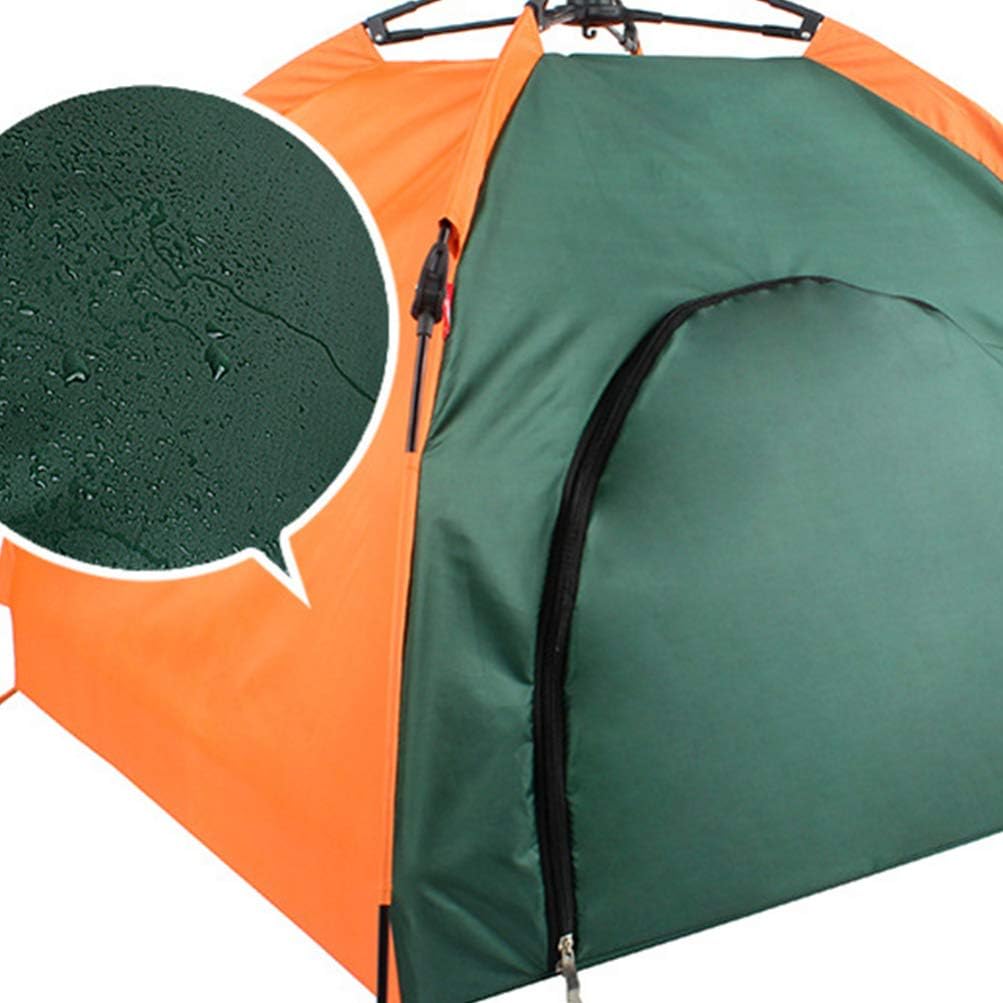 POPETPOP Portable Rain Pet Tent Foldable Outdoor Shelter for Small Dogs and Cats Lightweight Sunscreen Enclosure Easy Setup for Camping and Travel