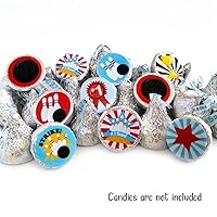 Vista 3 de Boy Bowling Labels for Hershey's Kisses Chocolates by Adore By Nat - Candy Sticker Party Favors - Set of 240