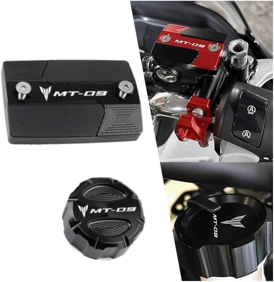 Fluid Reservoir Cap for MT09 FZ09 MT-09 Mt 09 Motorcycle Front & Rear Brake Fluid Cylinder Master Reservoir Cover Caps Brake Fluid Reservoir Cover