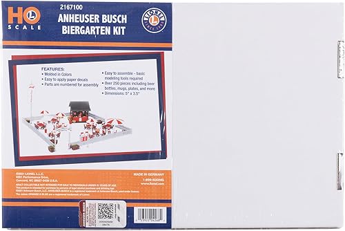 Miniatura 15 de Lionel Anheuser-Busch Biergarten HO Gauge Kit de construcción de tren modelo