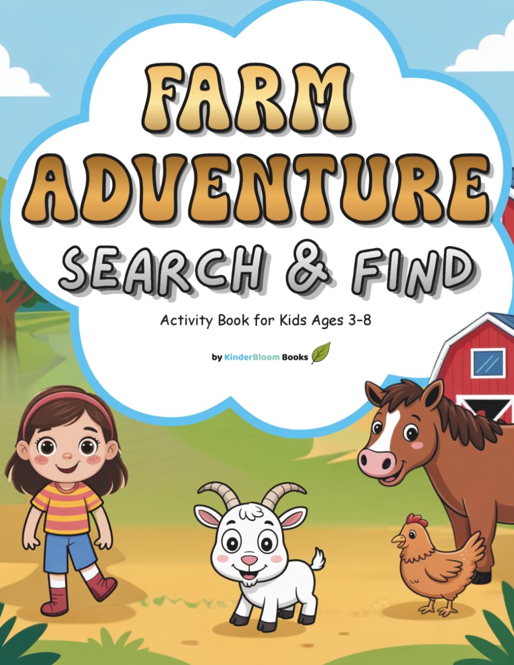 Farm Adventure Search & Find: Activity Book for Kids Ages 3–8 (Search & Find Adventures for Kids)