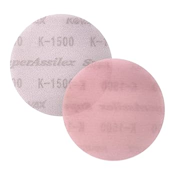 Super Assilex Flexible 3 inch Sanding Discs, PEACH K-1500