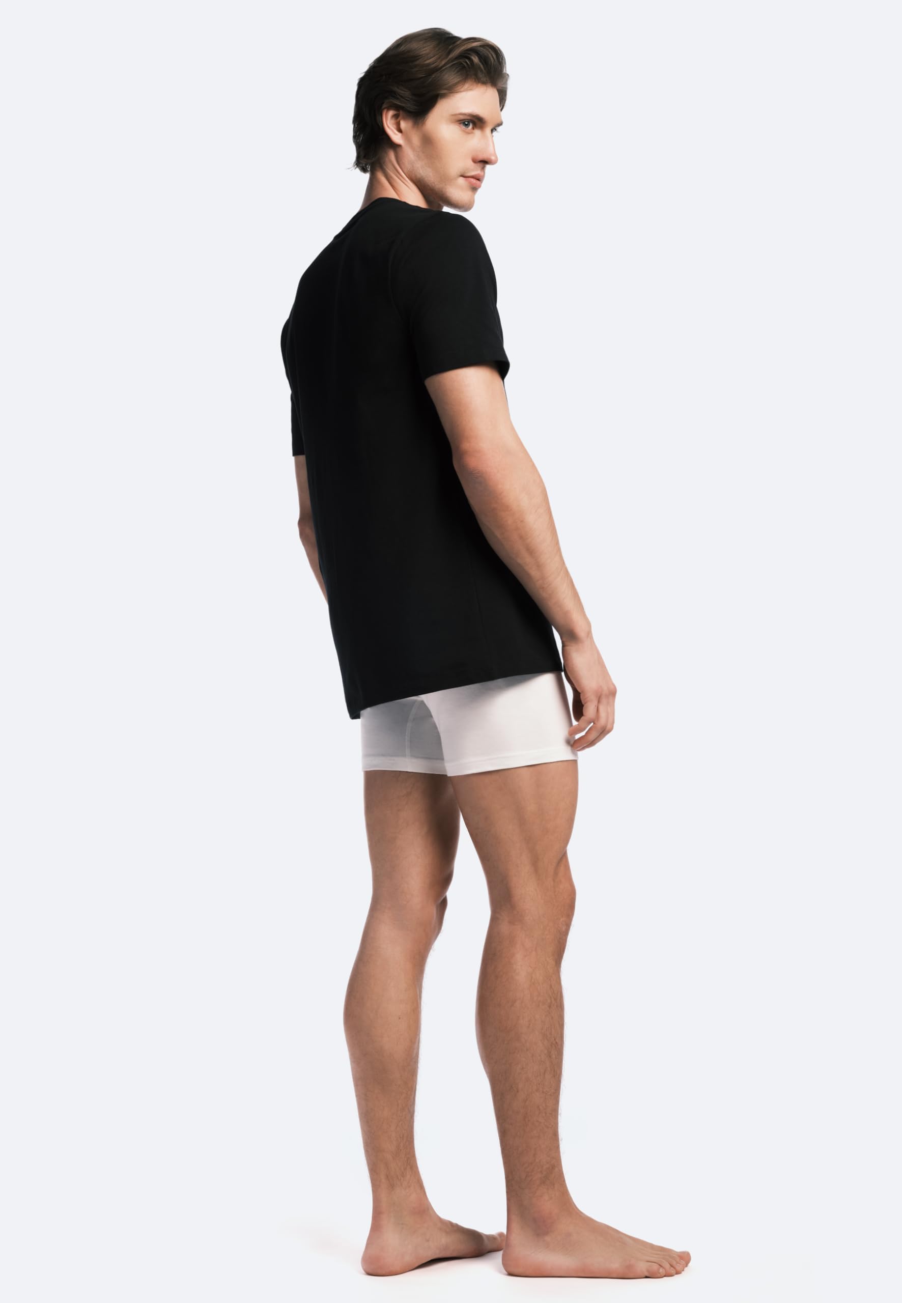 AllSaints Herren-T-Shirts mit Rundhalsausschnitt, Bio-Baumwolle, weich, atmungsaktive Herrenoberteile, schwarz, 2er-Pack