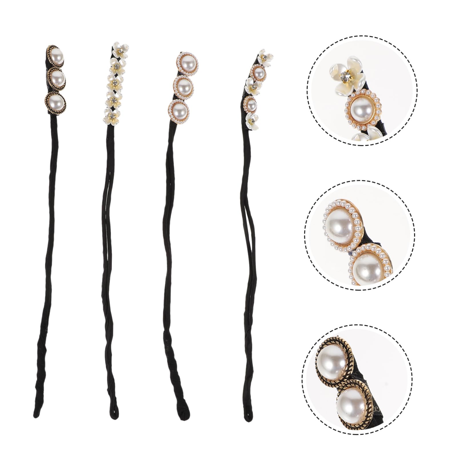 MAGICLULU 3 Sets Haar-donut-dutt-maker Einfach Zu Verwendender Haar-dutt- Zum Stylen Von Haar-dutt-maker-werkzeug 4 Stück * 3