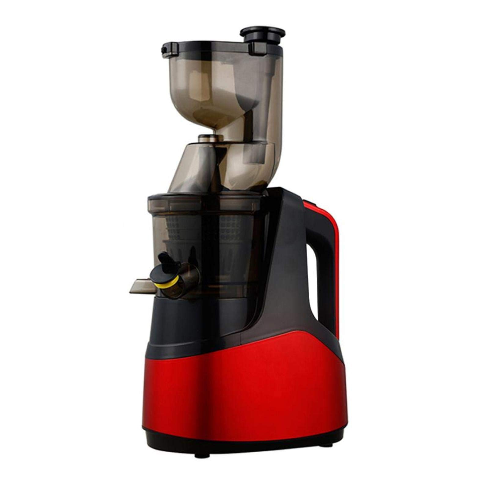 ERoomQ Juicer Slow Juicer Screw Cold Press Extractor FilterFree Easy Wash Electric Fruit Juicer Machine Large Caliber Red Red