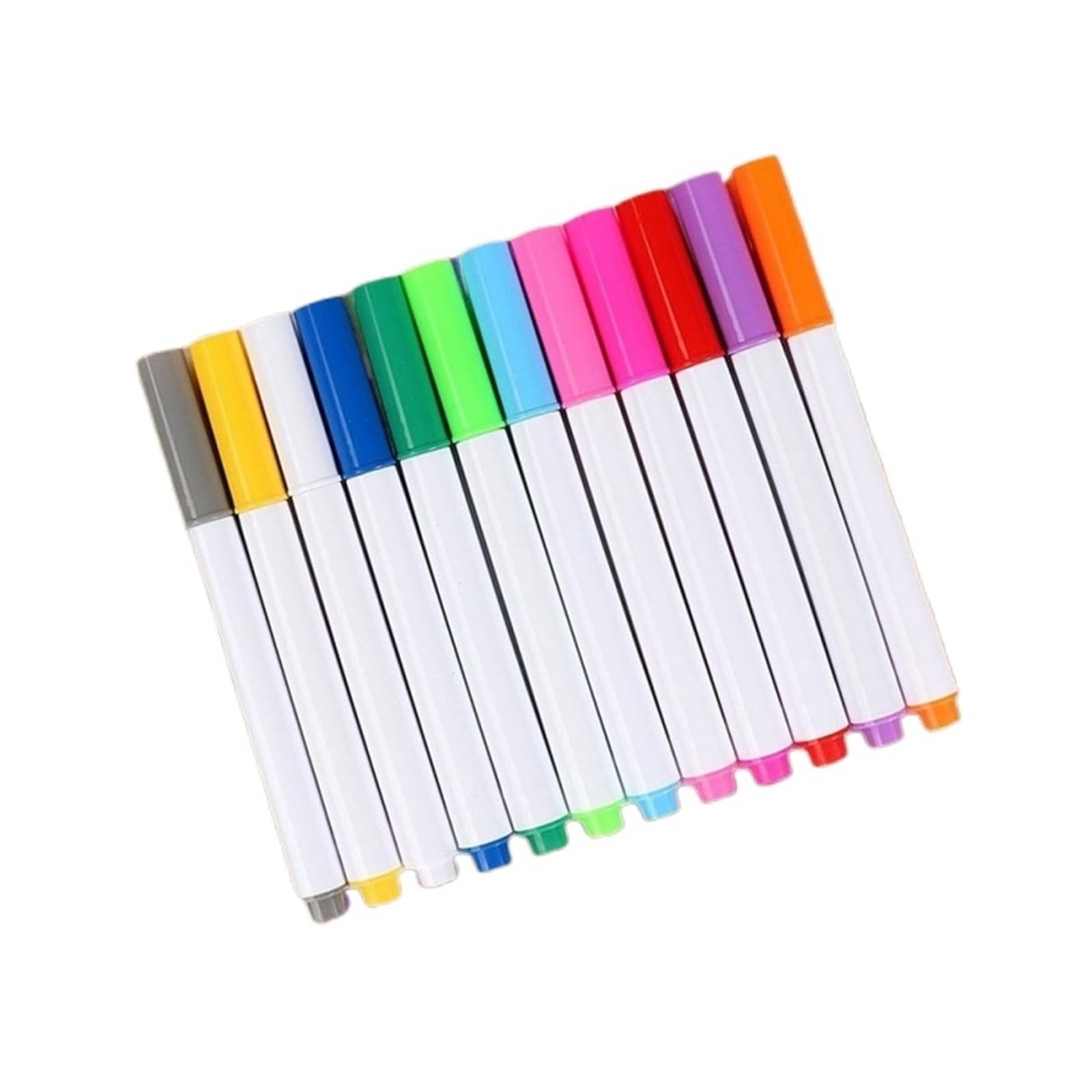 Rotulador para pizarra blanca 12 puntas líquidas de colores