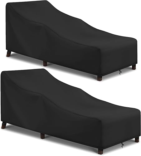 Miniatura 8 de Arcedo Fundas impermeables para tumbonas de patio, fundas para sillas de salón al aire libre, funda para muebles de patio al aire libre para playa