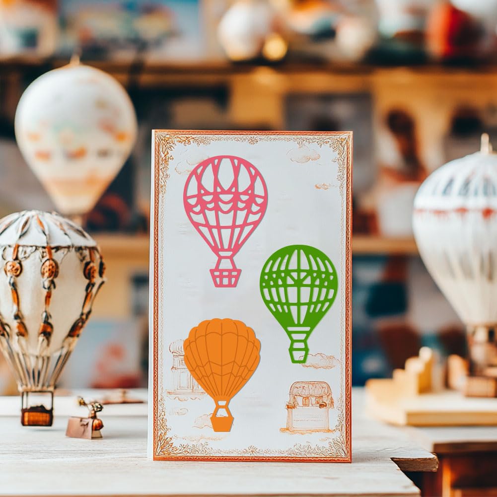 Hot Air Balloons Dies Spring Holiday Metal Cutting Dies Embossing Stencil Scrapb